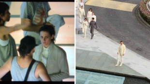 Kristen Stewart and Nicholas Hoult seen filming at Singapore condominium