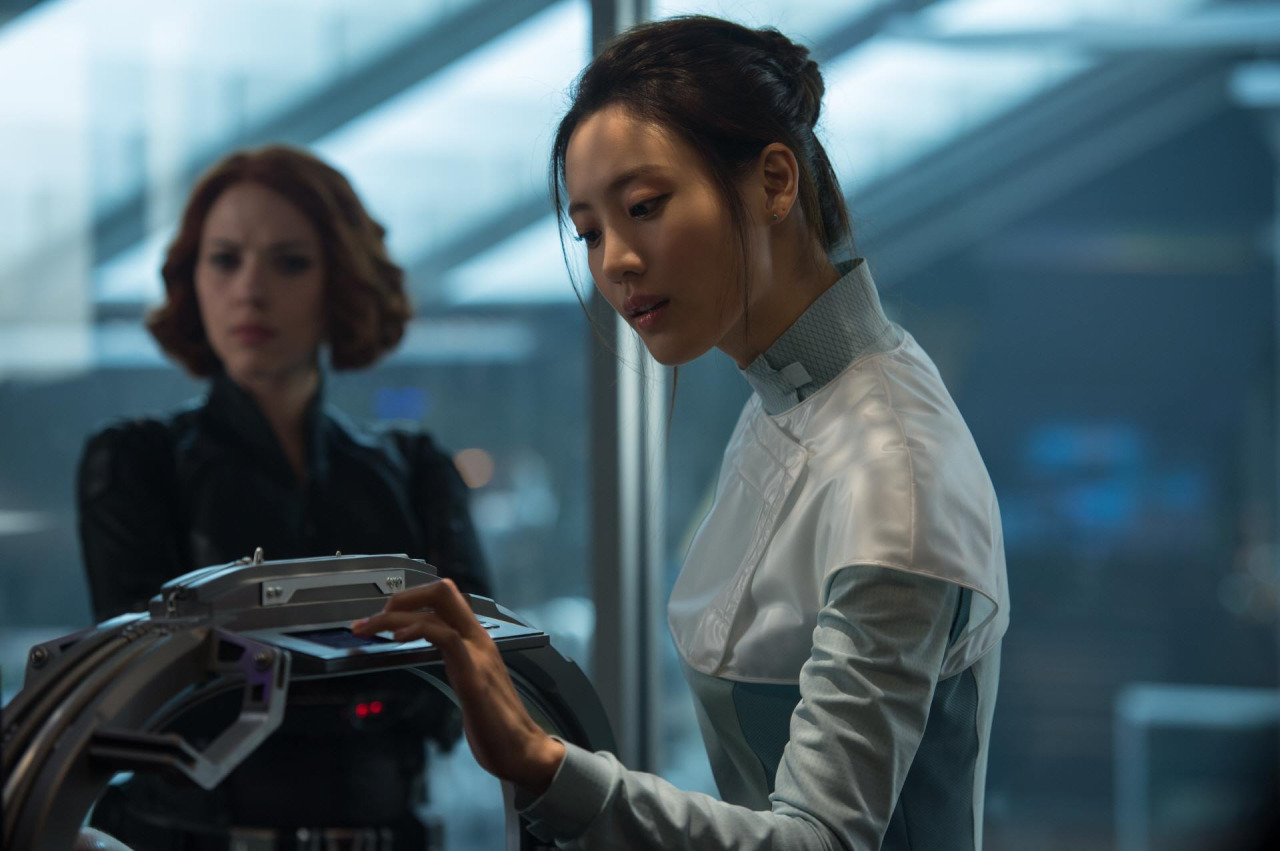 Kim as Dr. Helen Cho in 'Avengers: Age of Ultron' Image source: marvelcinematicuniverse.wikia.com